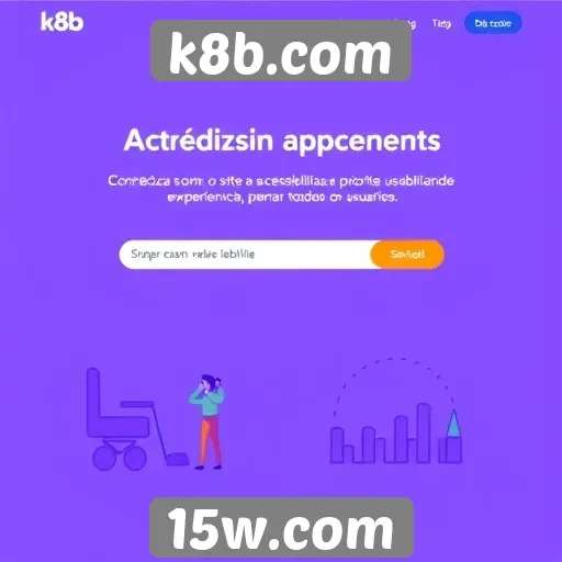 Acessibilidade e usabilidade no site k8b.com